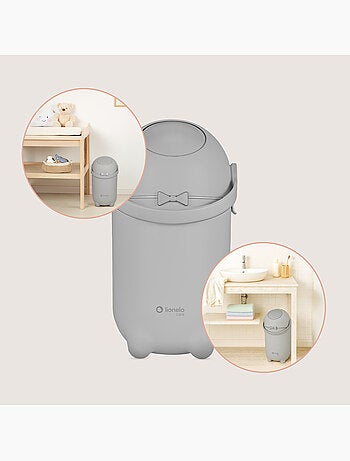 Contenitore per pannolini LIONELO Purebin - Ermetico - 10 L - Per sacchetti universali