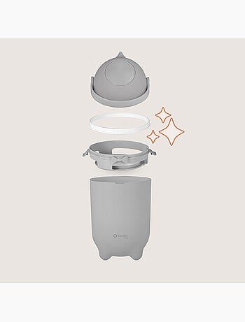 Contenitore per pannolini LIONELO Purebin - Ermetico - 10 L - Per sacchetti universali