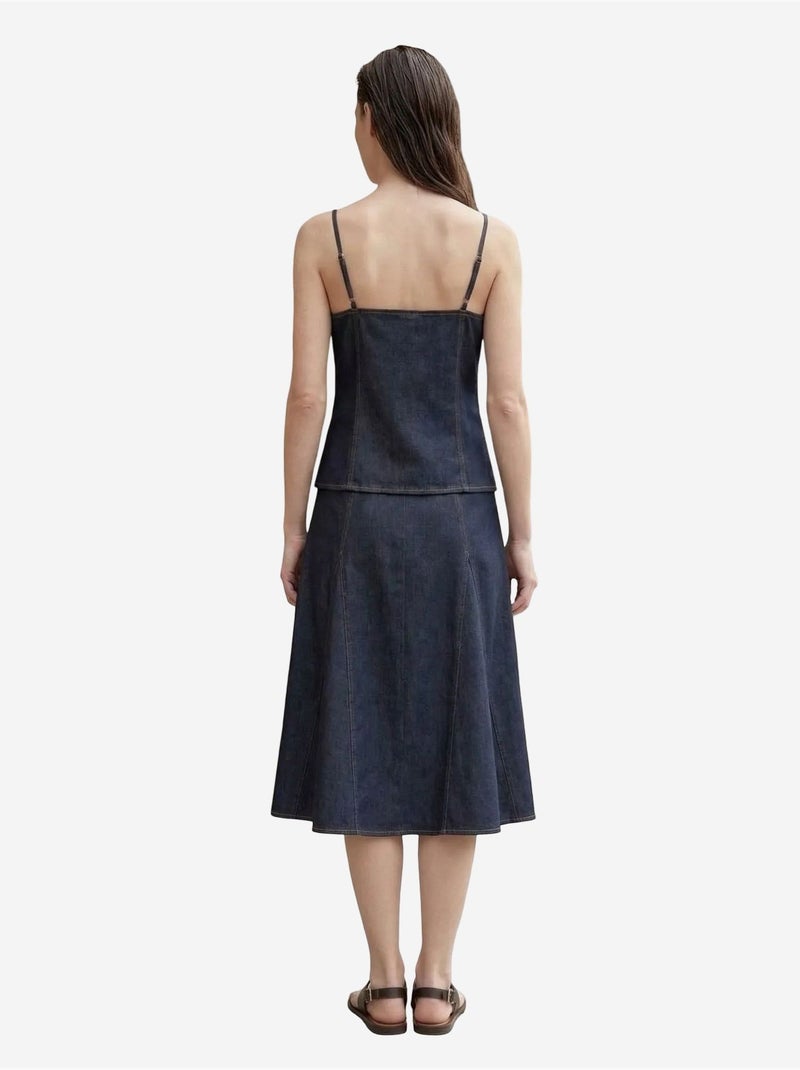 Coord due pezzi in cotone-lycra da donna my fashion Blu oltremare - Kiabi