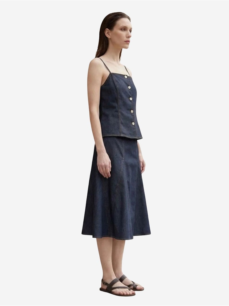 Coord due pezzi in cotone-lycra da donna my fashion Blu oltremare - Kiabi