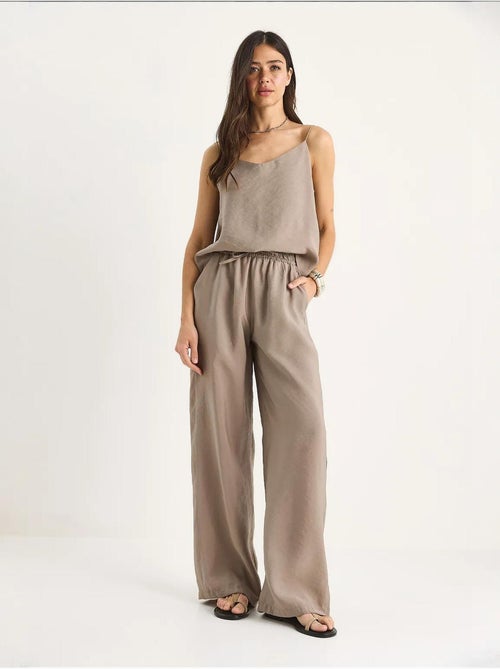 Coordinato con canotta senza maniche e pantaloni a gamba ampia lucci - Kiabi Coordinato con canotta senza maniche e pantaloni a gamba ampia lucci - Kiabi