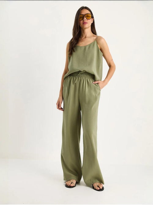 Coordinato con canotta senza maniche e pantaloni a gamba ampia lucci - Kiabi Coordinato con canotta senza maniche e pantaloni a gamba ampia lucci - Kiabi