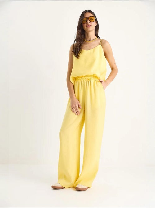 Coordinato con canotta senza maniche e pantaloni a gamba ampia lucci - Kiabi Coordinato con canotta senza maniche e pantaloni a gamba ampia lucci - Kiabi