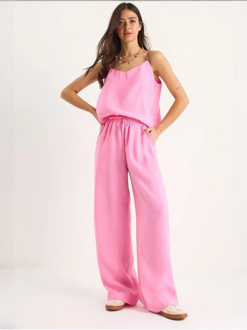Coordinato con canotta senza maniche e pantaloni a gamba ampia lucci - Kiabi Coordinato con canotta senza maniche e pantaloni a gamba ampia lucci - Kiabi