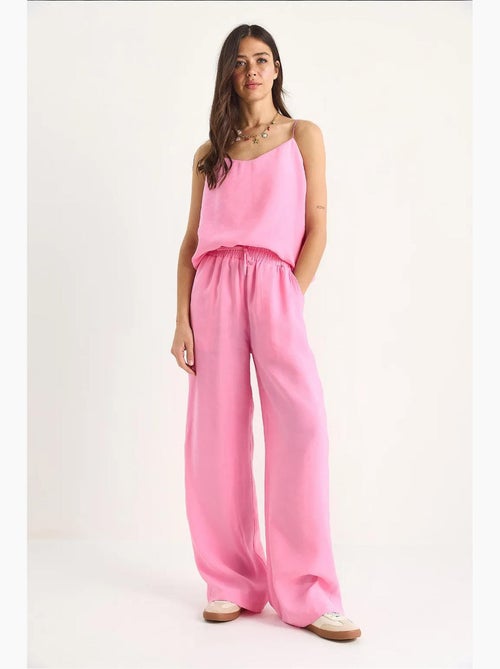 Coordinato con canotta senza maniche e pantaloni a gamba ampia lucci - Kiabi Coordinato con canotta senza maniche e pantaloni a gamba ampia lucci - Kiabi