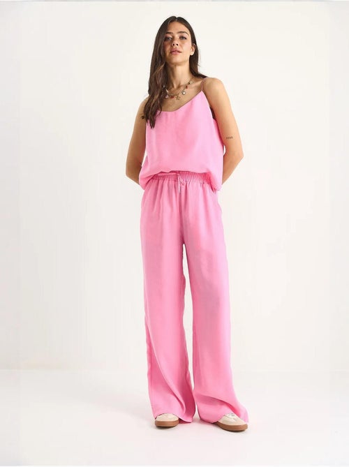 Coordinato con canotta senza maniche e pantaloni a gamba ampia lucci - Kiabi Coordinato con canotta senza maniche e pantaloni a gamba ampia lucci - Kiabi