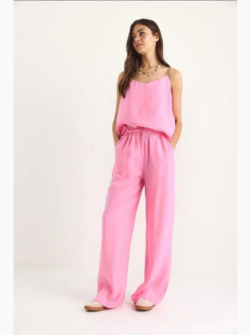 Coordinato con canotta senza maniche e pantaloni a gamba ampia lucci - Kiabi Coordinato con canotta senza maniche e pantaloni a gamba ampia lucci - Kiabi