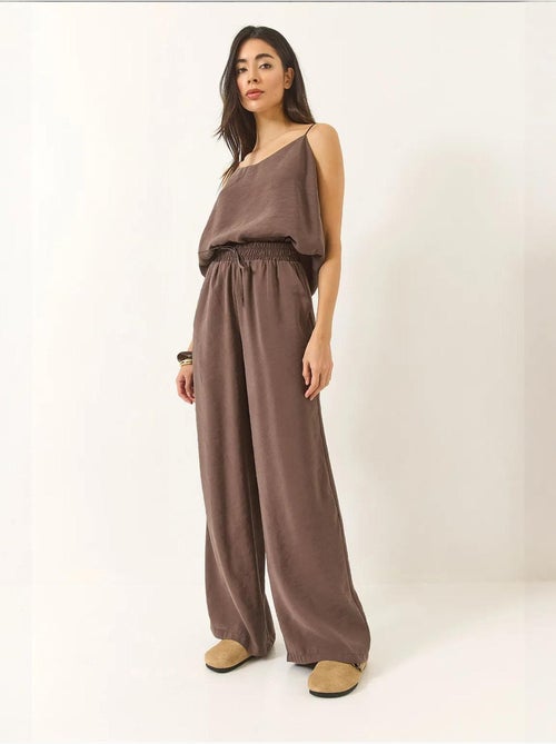 Coordinato con canotta senza maniche e pantaloni a gamba ampia lucci - Kiabi Coordinato con canotta senza maniche e pantaloni a gamba ampia lucci - Kiabi
