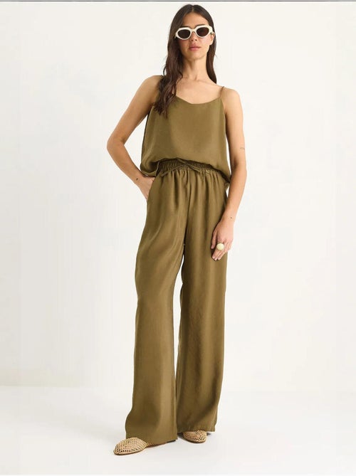 Coordinato con canotta senza maniche e pantaloni a gamba ampia lucci - Kiabi Coordinato con canotta senza maniche e pantaloni a gamba ampia lucci - Kiabi