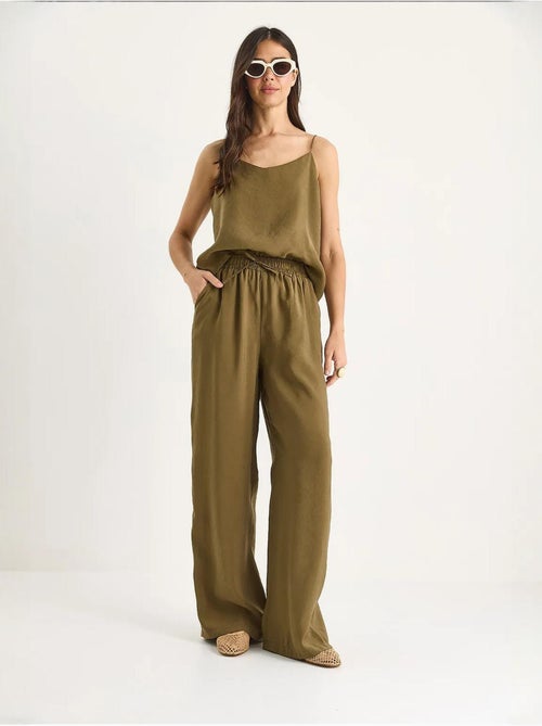 Coordinato con canotta senza maniche e pantaloni a gamba ampia lucci - Kiabi Coordinato con canotta senza maniche e pantaloni a gamba ampia lucci - Kiabi