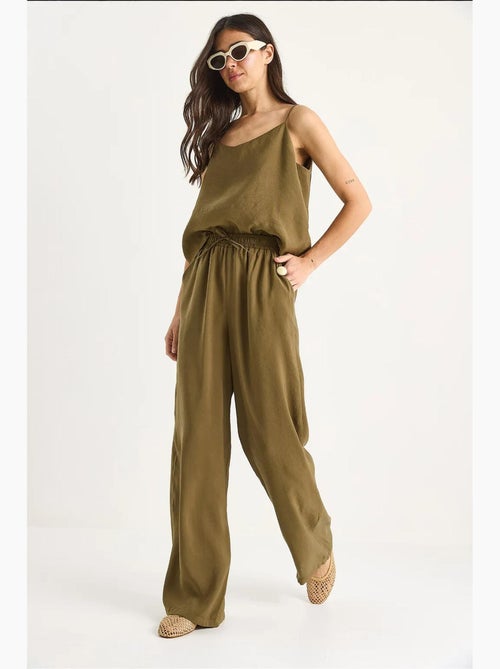 Coordinato con canotta senza maniche e pantaloni a gamba ampia lucci - Kiabi Coordinato con canotta senza maniche e pantaloni a gamba ampia lucci - Kiabi