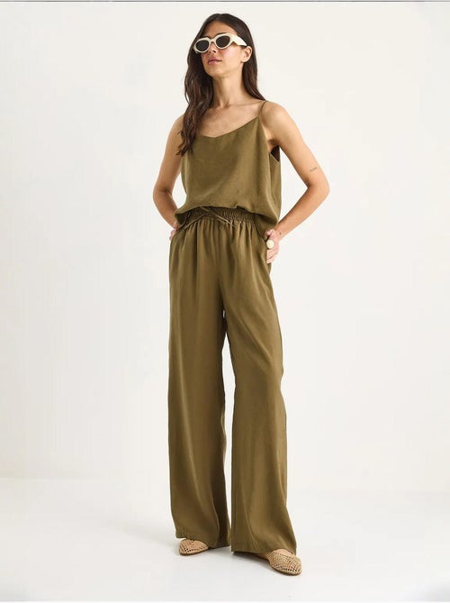Coordinato con canotta senza maniche e pantaloni a gamba ampia lucci - Kiabi Coordinato con canotta senza maniche e pantaloni a gamba ampia lucci - Kiabi