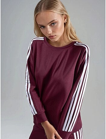 Coordinato con felpa a righe con girocollo e pantaloni a gamba dritta hiccup