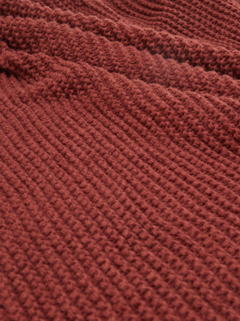 Coperta a maglia grossa 160 x 130 cm - Kiabi Home Marrone - Kiabi