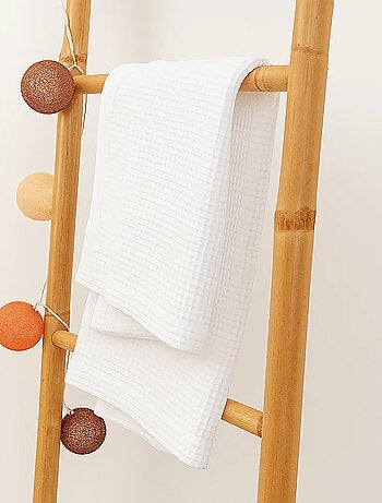 Coperta a nido d’ape in cotone biologico Aiko