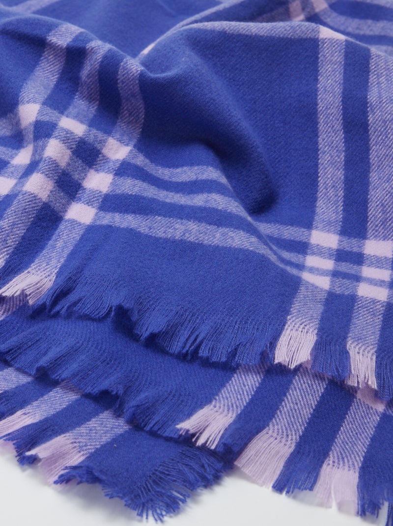 Coperta a quadri 160 x 130 cm - Kiabi Home BLU - Kiabi