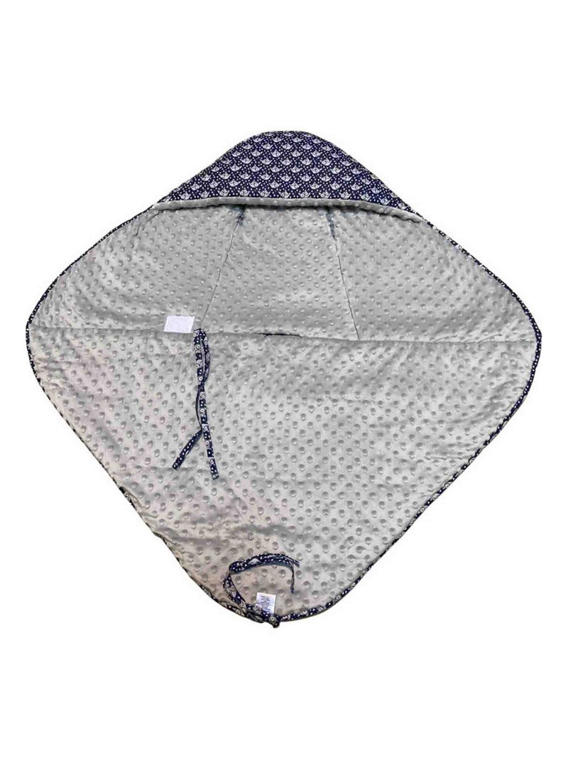 Coperta avvolgente reversibile per neonato in cotone | SEVIRA KIDS Blu marino - Kiabi