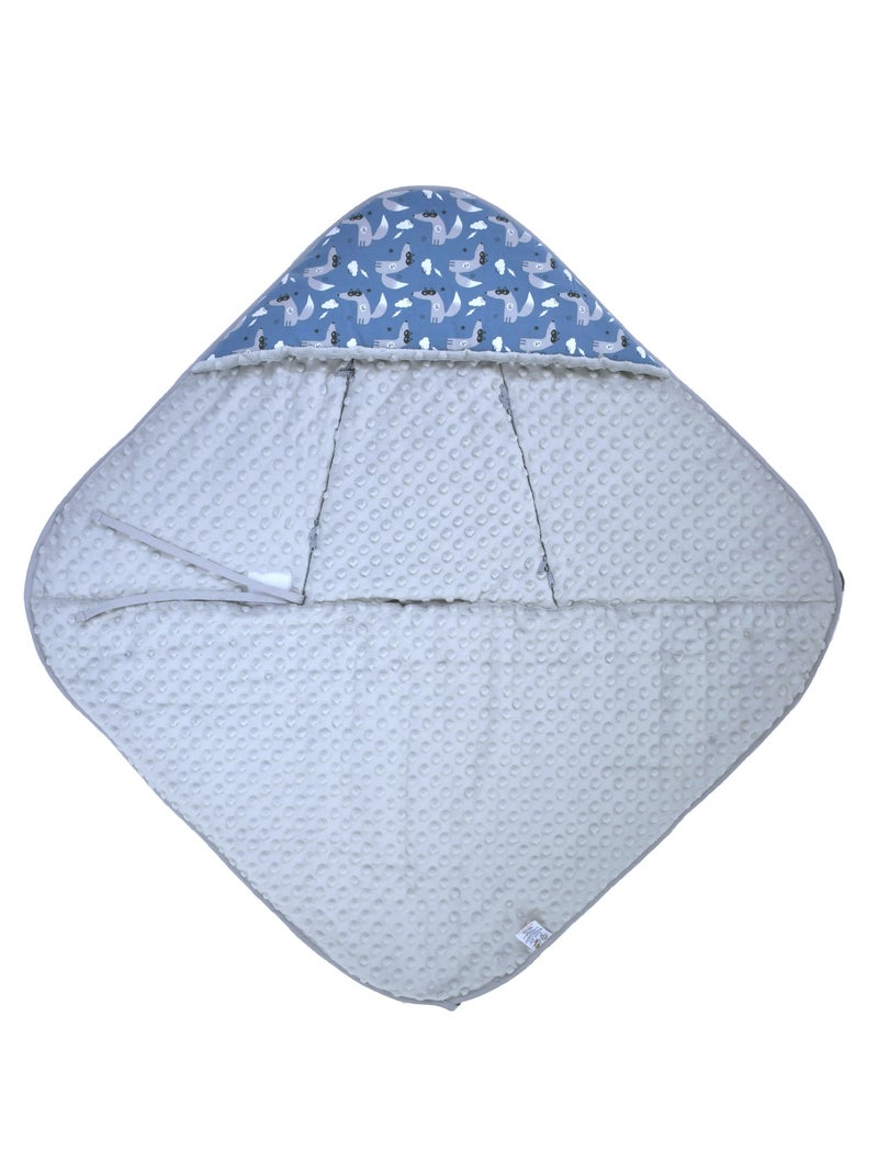 Coperta avvolgente reversibile per neonato in cotone | sevira kids | sevira kids Blu - Kiabi