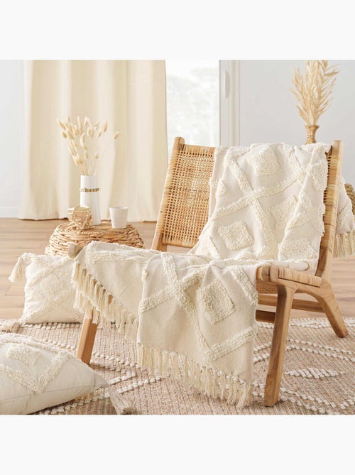 Coperta bohémien con frange - Kiabi Coperta bohémien con frange - Kiabi