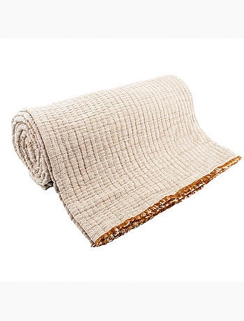 Coperta boutis trapuntata in cotone lavato