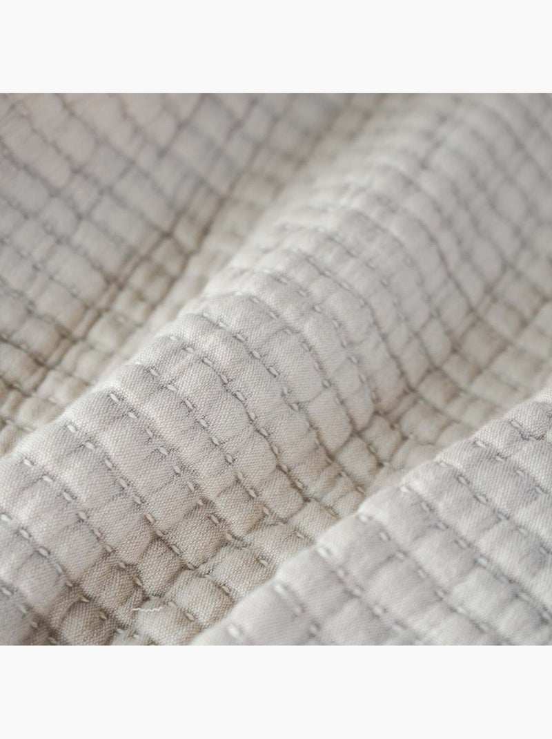Coperta boutis trapuntata in cotone lavato Crema - Kiabi