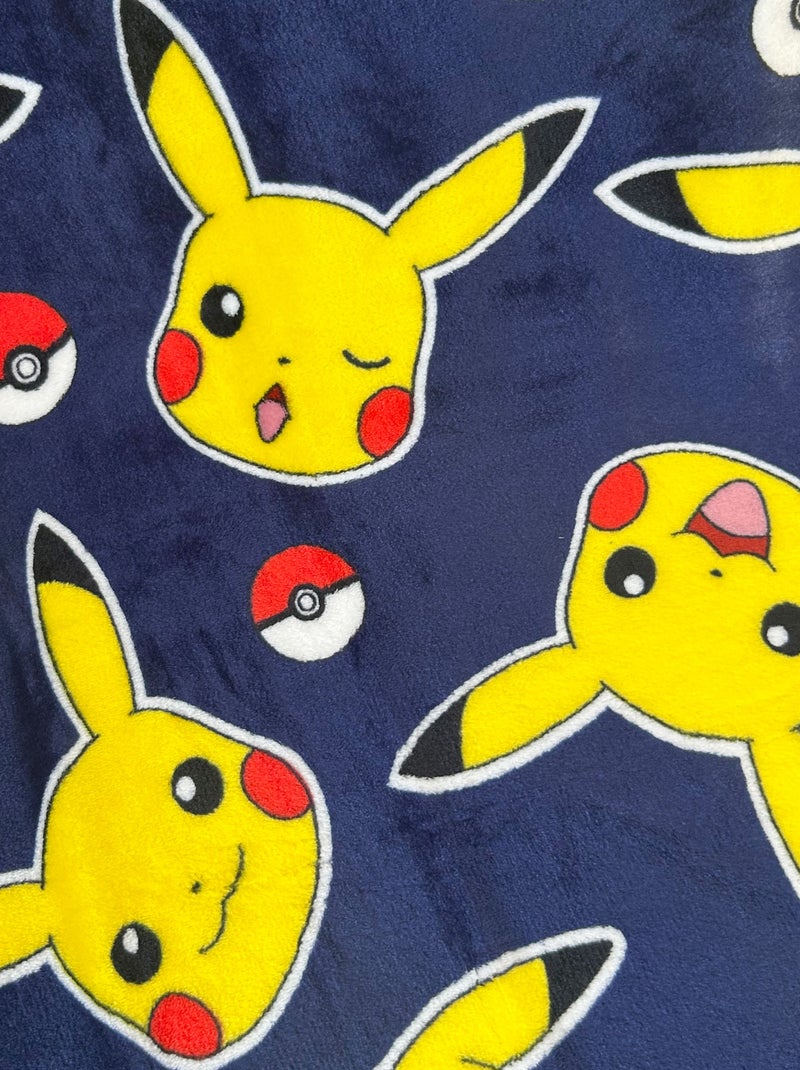 Coperta coccolosa stampata 'Pikachu' Blu - Kiabi