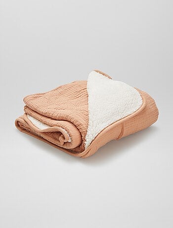 Coperta con interno effetto pile 80x100 cm