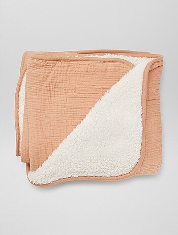 Coperta con interno effetto pile 80x100 cm