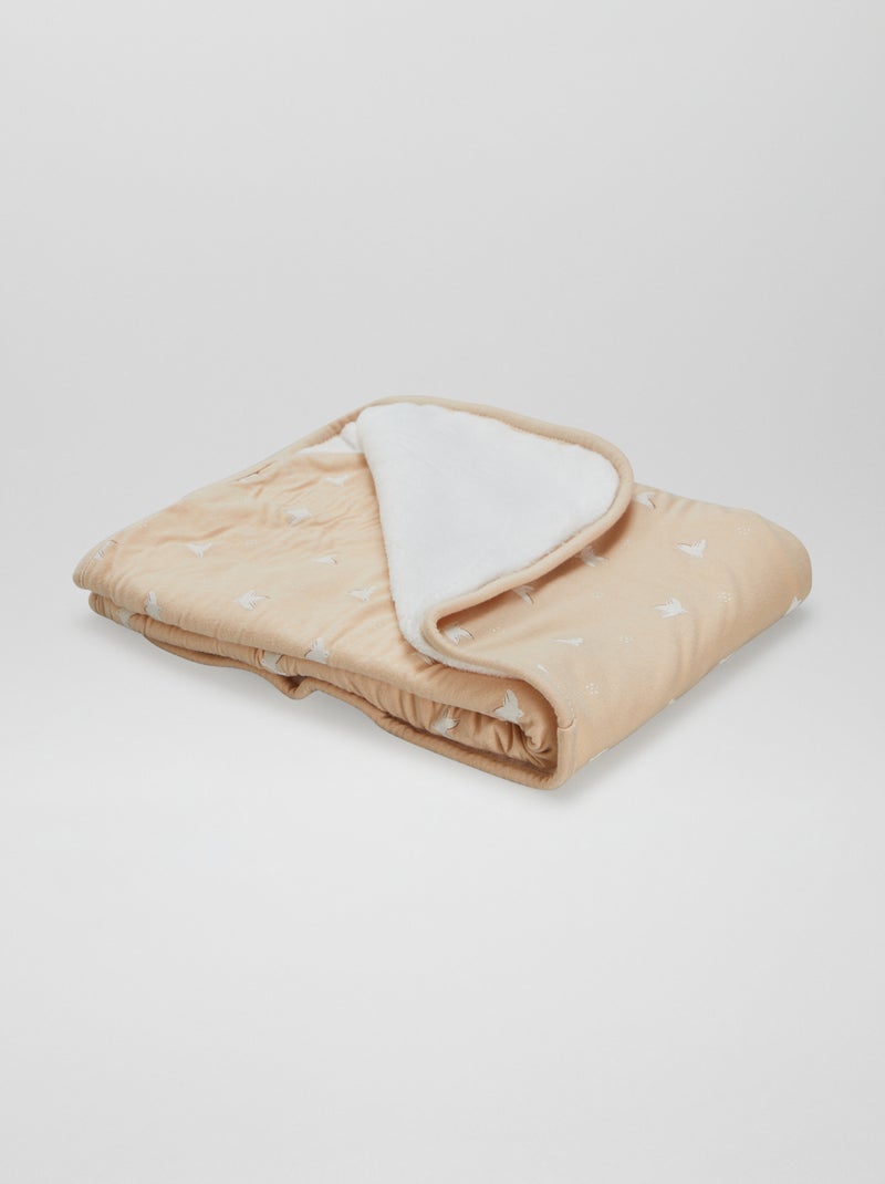Coperta con stampa MARRONE - Kiabi