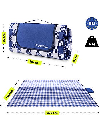 Coperta da picnic hypermotion 150 x 200 cm: impermeabile, resistente e compatta