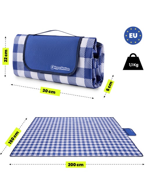 Coperta da picnic hypermotion 150 x 200 cm: impermeabile, resistente e compatta - Kiabi Coperta da picnic hypermotion 150 x 200 cm: impermeabile, resistente e compatta - Kiabi