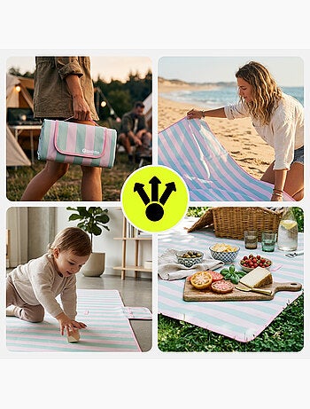Coperta da picnic hypermotion 150 x 200 cm: impermeabile, resistente e compatta