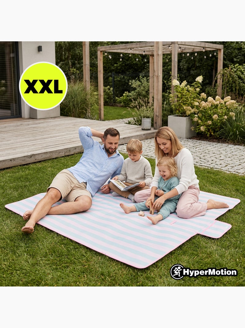 Coperta da picnic hypermotion 150 x 200 cm: impermeabile, resistente e compatta Blu - Kiabi