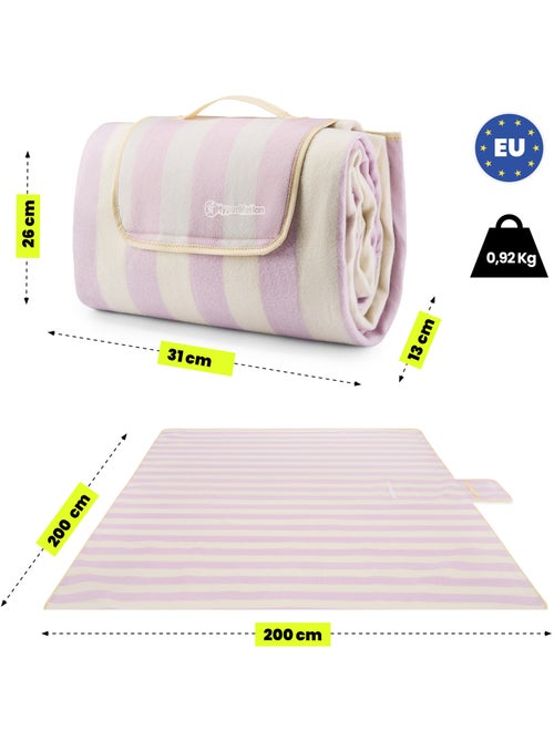 Coperta da picnic xxl hypermotion 200 x 200 cm isolante e impermeabile - Kiabi Coperta da picnic xxl hypermotion 200 x 200 cm isolante e impermeabile - Kiabi