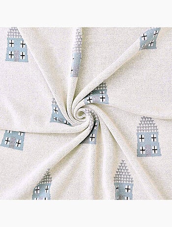 Coperta di cotone biologico per bambini, case | SEVIRA KIDS
