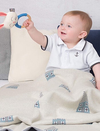 Coperta di cotone biologico per bambini, case | sevira kids | sevira kids
