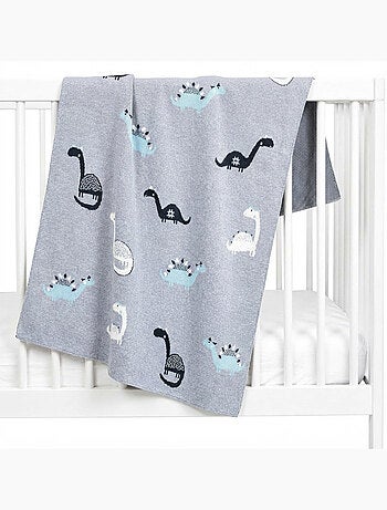 Coperta di cotone biologico per bambini, dinosauro | SEVIRA KIDS