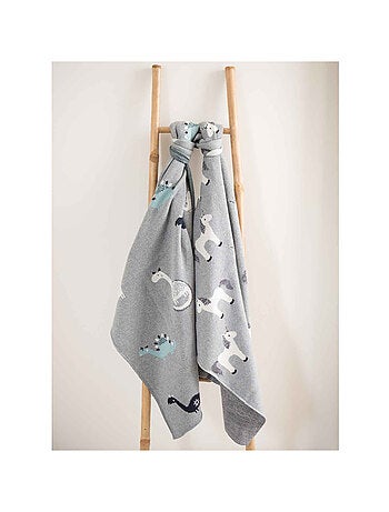 Coperta di cotone biologico per bambini, dinosauro | sevira kids | sevira kids