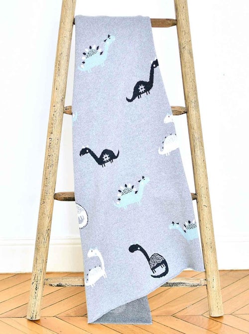 Coperta di cotone biologico per bambini, dinosauro | sevira kids | sevira kids - Kiabi Coperta di cotone biologico per bambini, dinosauro | sevira kids | sevira kids - Kiabi