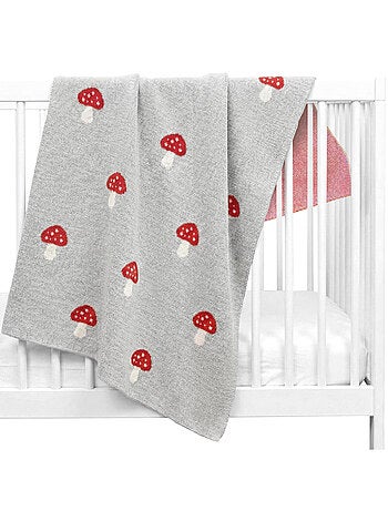 Coperta di cotone biologico per bambini, fungo | sevira kids | sevira kids