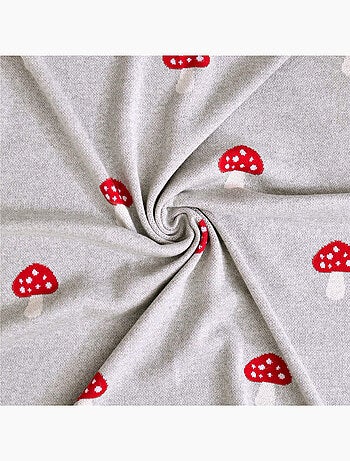 Coperta di cotone biologico per bambini, fungo | sevira kids | sevira kids