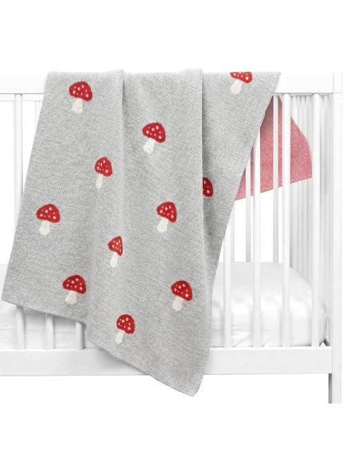 Coperta di cotone biologico per bambini, fungo | sevira kids | sevira kids - Kiabi Coperta di cotone biologico per bambini, fungo | sevira kids | sevira kids - Kiabi