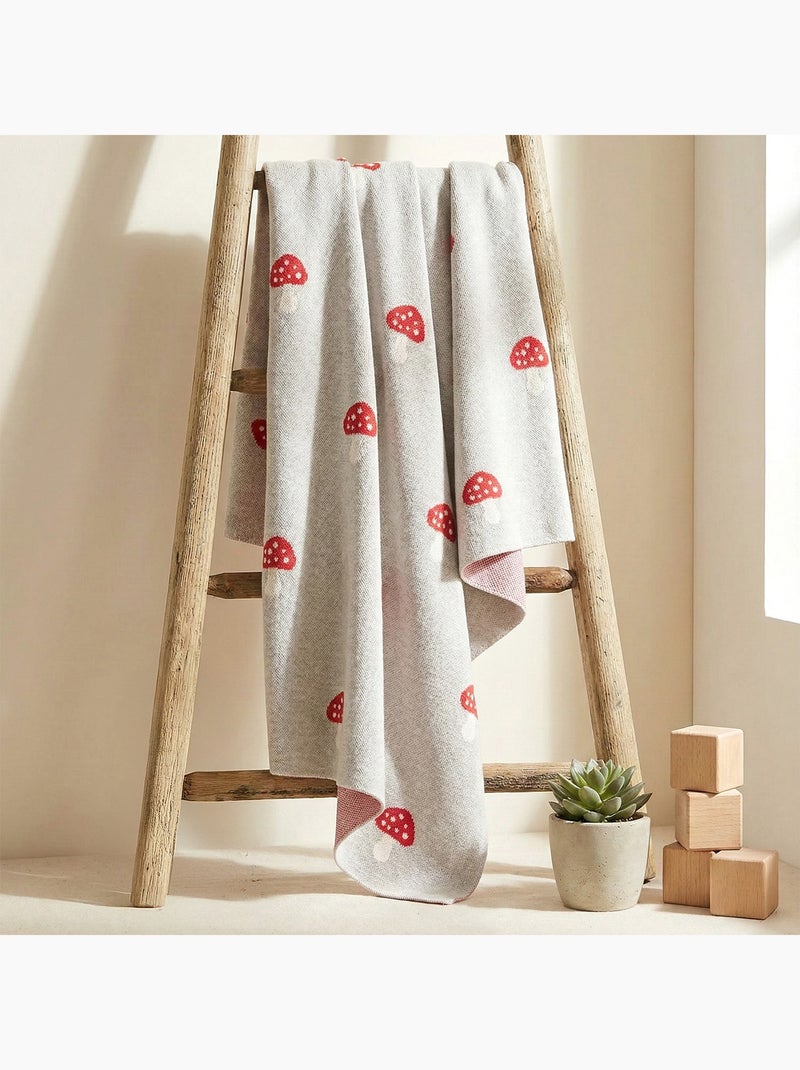 Coperta di cotone biologico per bambini, fungo | sevira kids | sevira kids Grigio - Kiabi