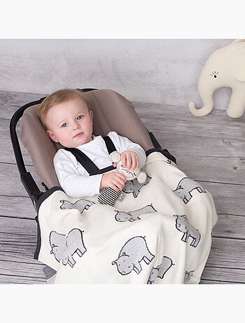 Coperta di cotone biologico per bambini, ippo | SEVIRA KIDS