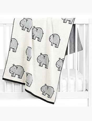 Coperta di cotone biologico per bambini, ippo | sevira kids | sevira kids