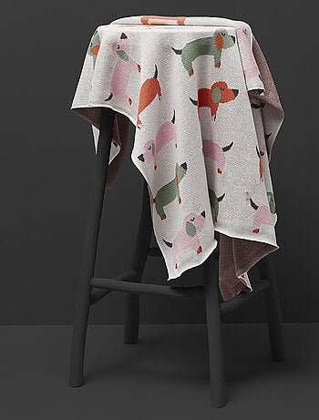 Coperta di cotone biologico per bambini, teckel | SEVIRA KIDS