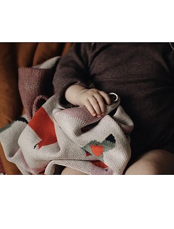 Coperta di cotone biologico per bambini, teckel | sevira kids | sevira kids