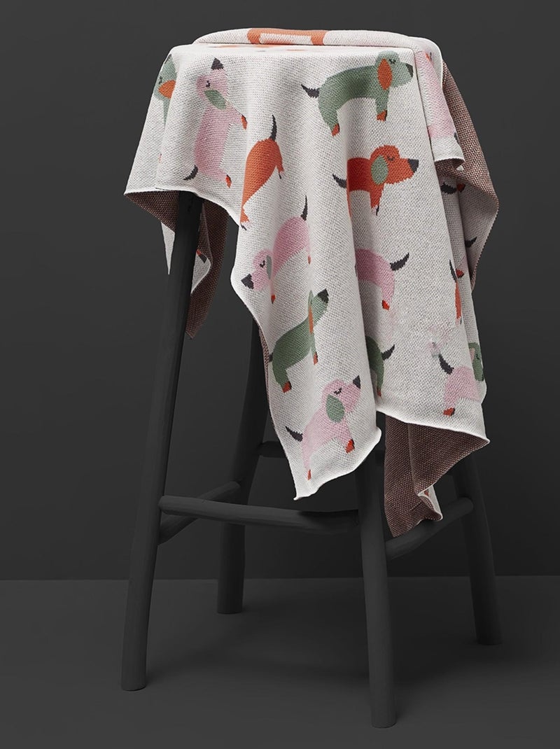 Coperta di cotone biologico per bambini, teckel | sevira kids | sevira kids Rosa - Kiabi
