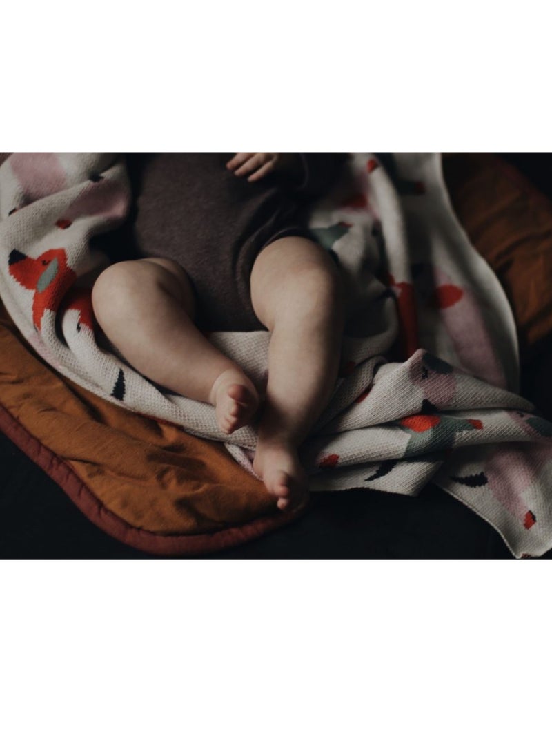 Coperta di cotone biologico per bambini, teckel | sevira kids | sevira kids Rosa - Kiabi