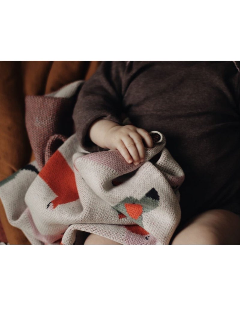 Coperta di cotone biologico per bambini, teckel | sevira kids | sevira kids Rosa - Kiabi